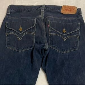 Women’s Levi’s 514 32x32 Slim Straight Blue Jeans Fit 30 X 29 Button Back Pocket